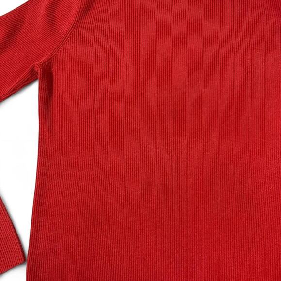 Polo Ralph Lauren 90s Red Turtleneck Sweater Size XL - Picture 3 of 5